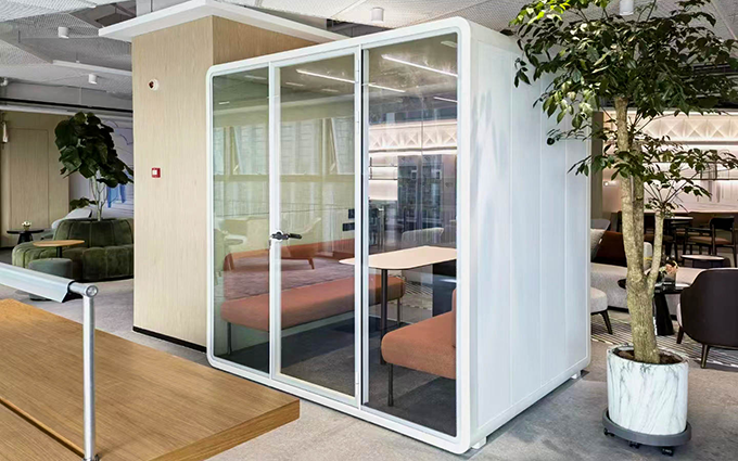 最新の会社の事例について Gree Commercial Building Open Space Soundproof Booth