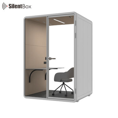 Modern Movable Silent Booth with 4000K Lighting STC30dB Soundproof and RT0.75s Acoustic Performance