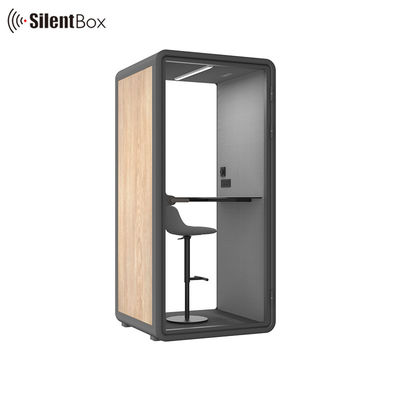 Adjustable Modular Silent Booth with 30+--5db Noise Reduction Coefficient for Private Meetings and Office Pods