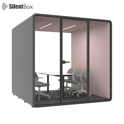 Modular Soundproof Meeting Pod for 6 People with W2600*D2605*H2338mm Dimensions
