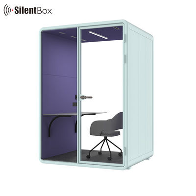 High End Acoustic Silence Soundproof Booth Two Person Private Meeting Pod with 12V-USB