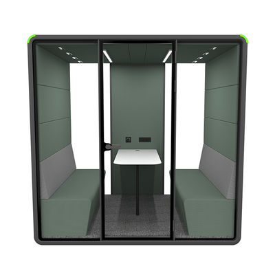 Acoustic Silent Pod Large Size Office Furniture Interview Glass Room Meeting Reception Room Cubicles Office Phone Calling Booth