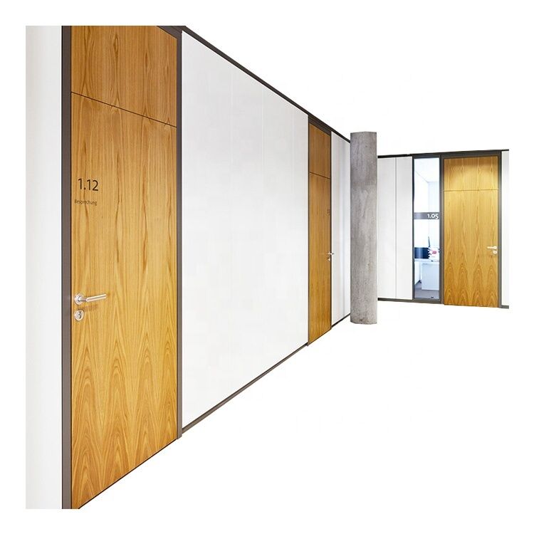 Soundproof Wooden Partition Wall Dividers Framed Partitions Room Dividers Partition Screen for Office